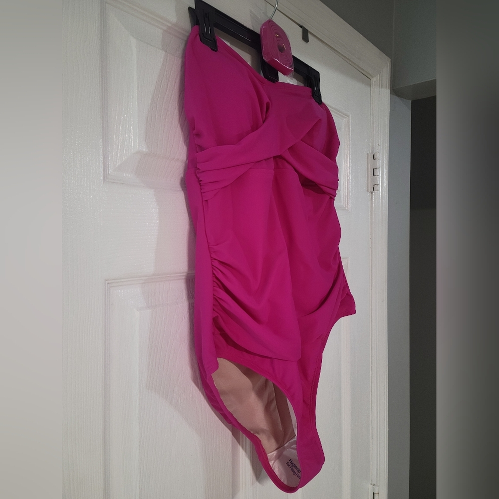 Kona Sol Pink One-Piece Swimsuit - Picture 2 of 7